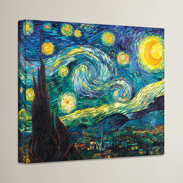 Vault W Artwork 'Starry Night' by Vincent Van Gogh Framed Graphic Art